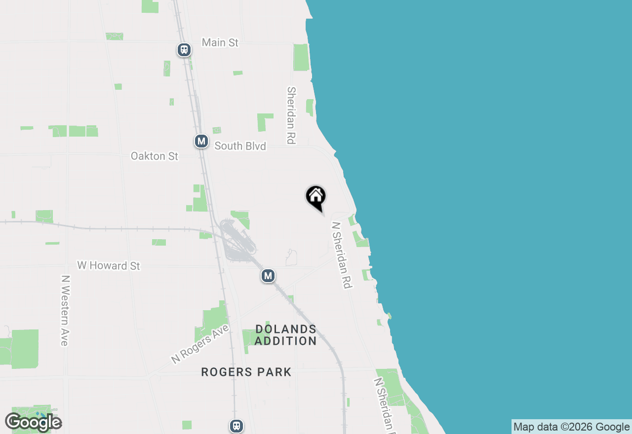 Map of 1504 W Juneway Terrace, Chicago, IL 60626