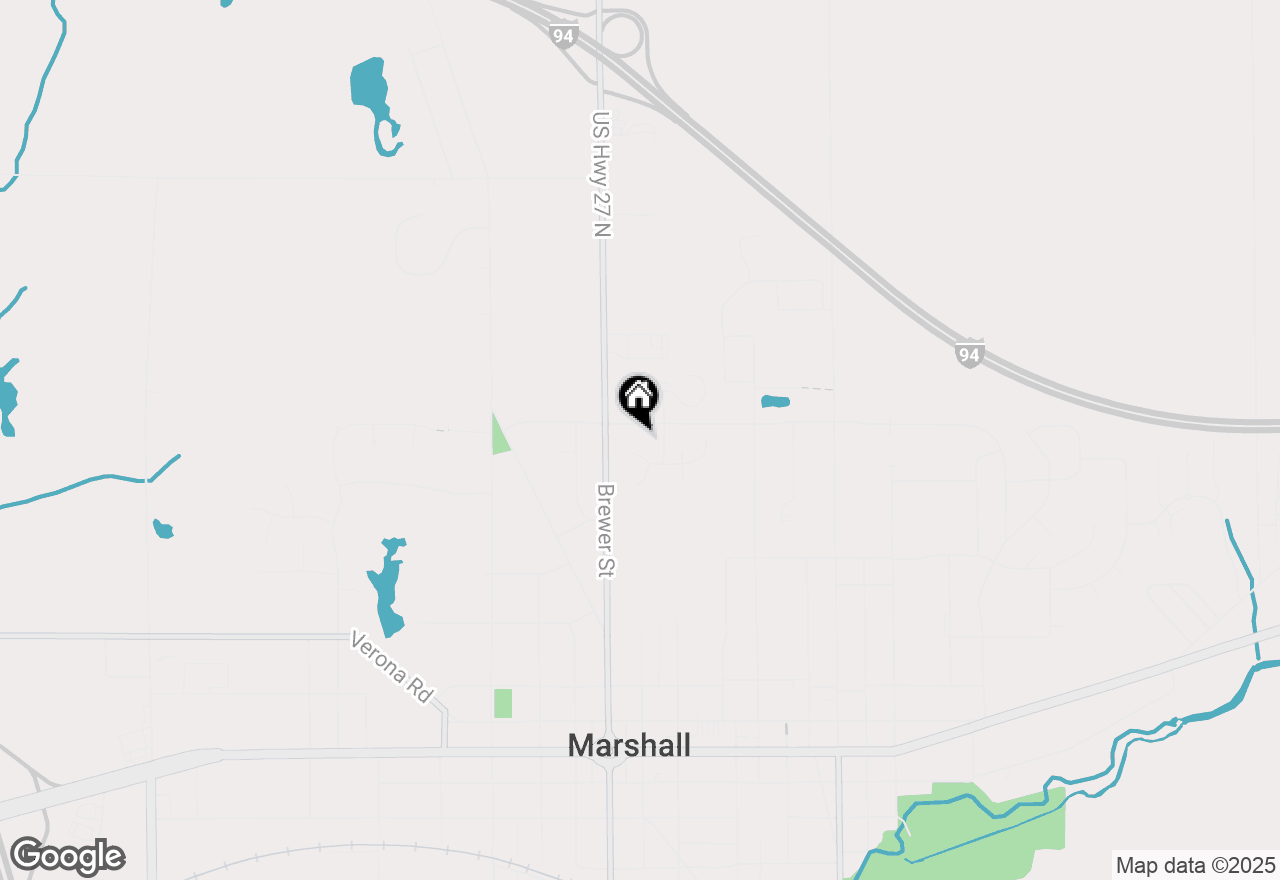 Map of 346 Butler Court, Marshall, MI 49068