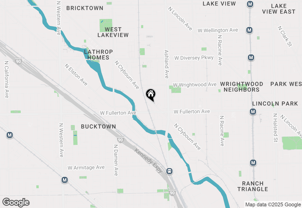 Map of 2458 N Clybourn Avenue #2F, Chicago, IL 60614