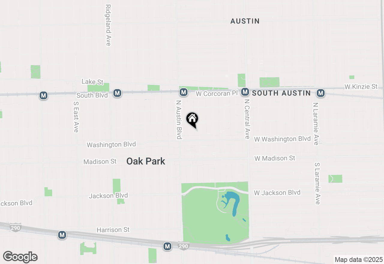 Map of 129 N Mason Avenue #105, Chicago, IL 60644