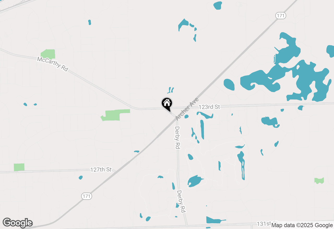 Map of 12350 S Derby Road, Lemont, IL 60439