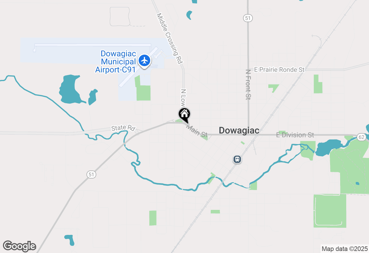 Map of 527 Main Street, Dowagiac, MI 49047