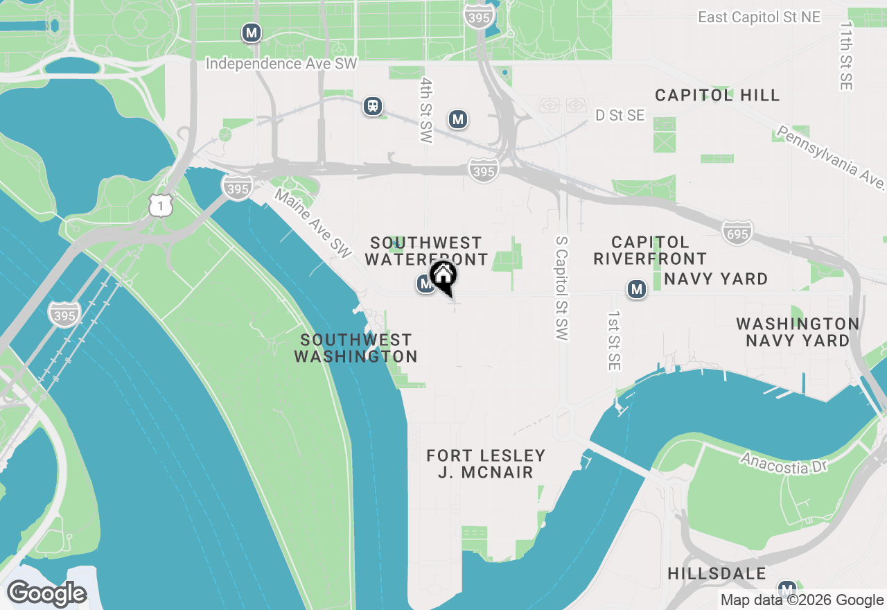 Map of 300 M Street Sw #N514, Washington, DC 20024