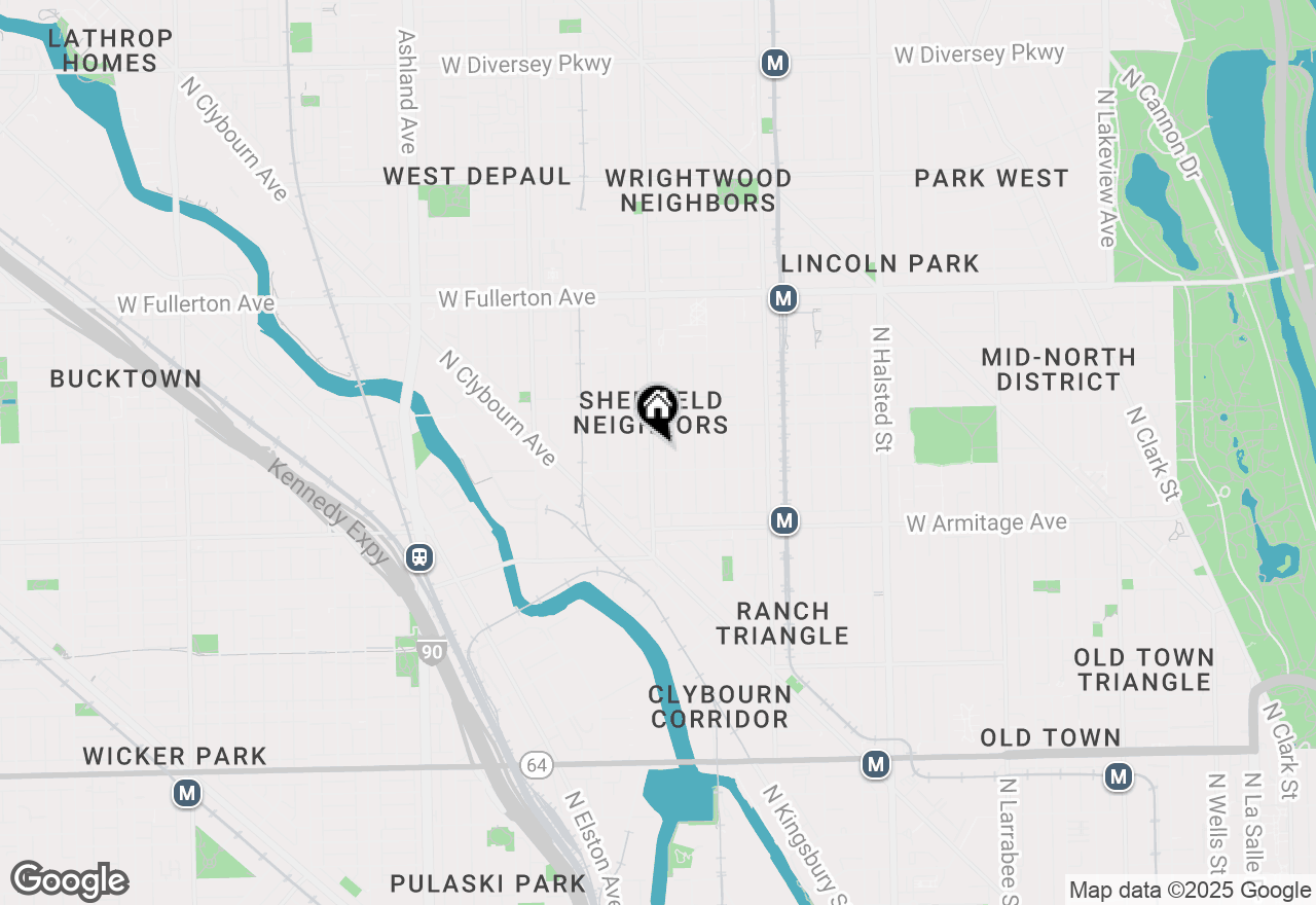 Map of 2119 N Racine Avenue #1, Chicago, IL 60614
