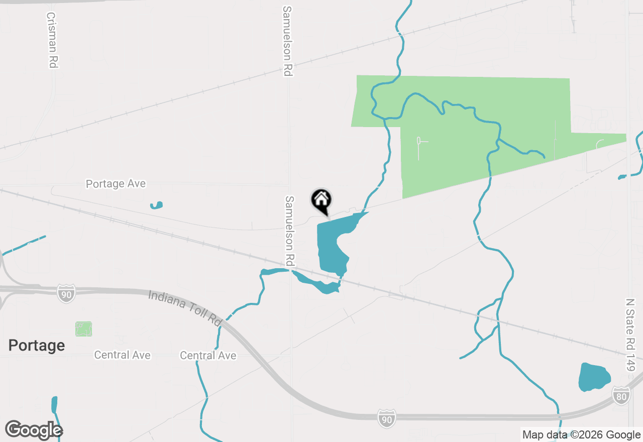 Map of 6797 Lakeshore Drive, Portage, IN 46368