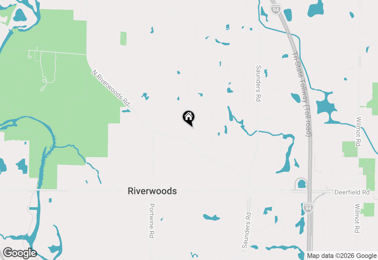 Map of 2 Kingswood Court, Riverwoods, IL 60015