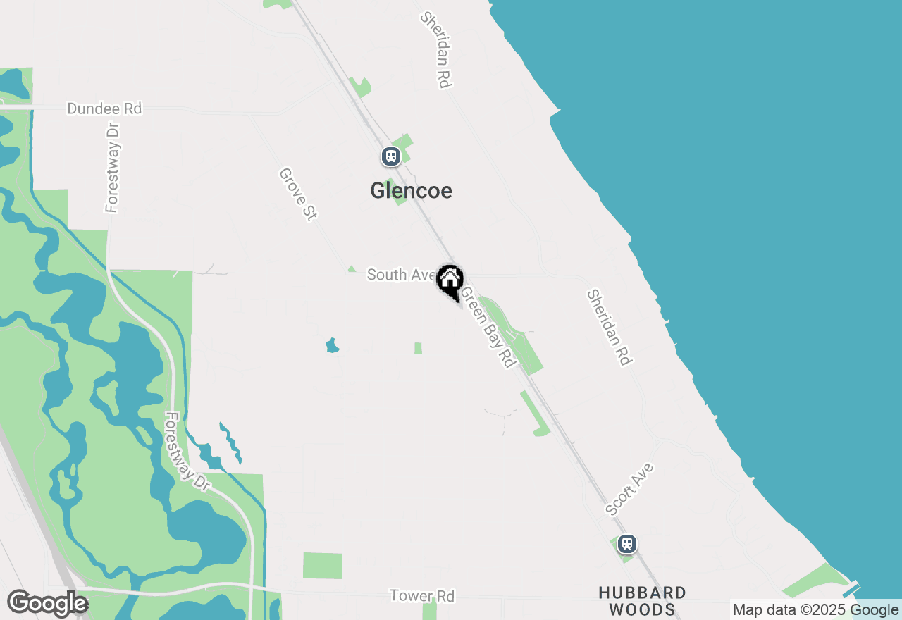 Map of 342 Washington Avenue, Glencoe, IL 60022