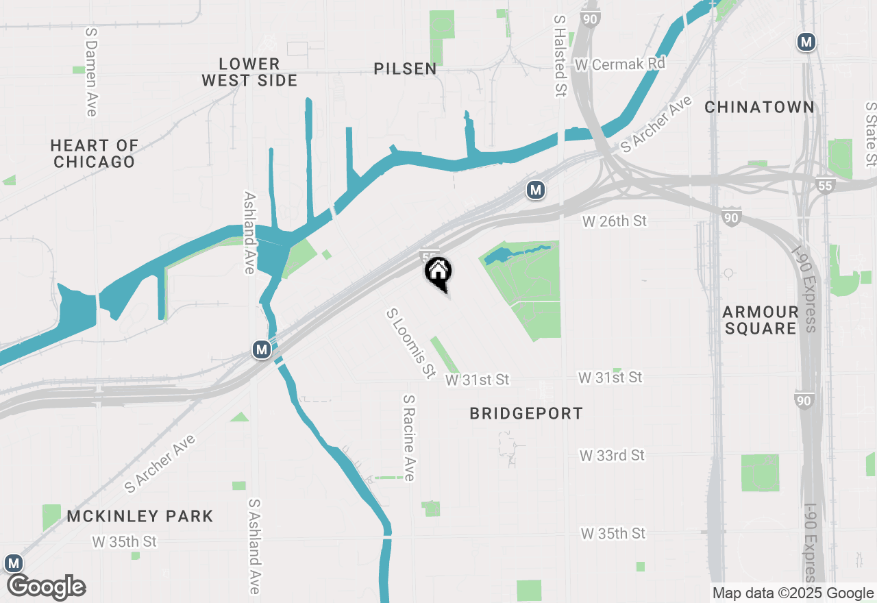 Map of 2851 S Keeley Street, Chicago, IL 60608
