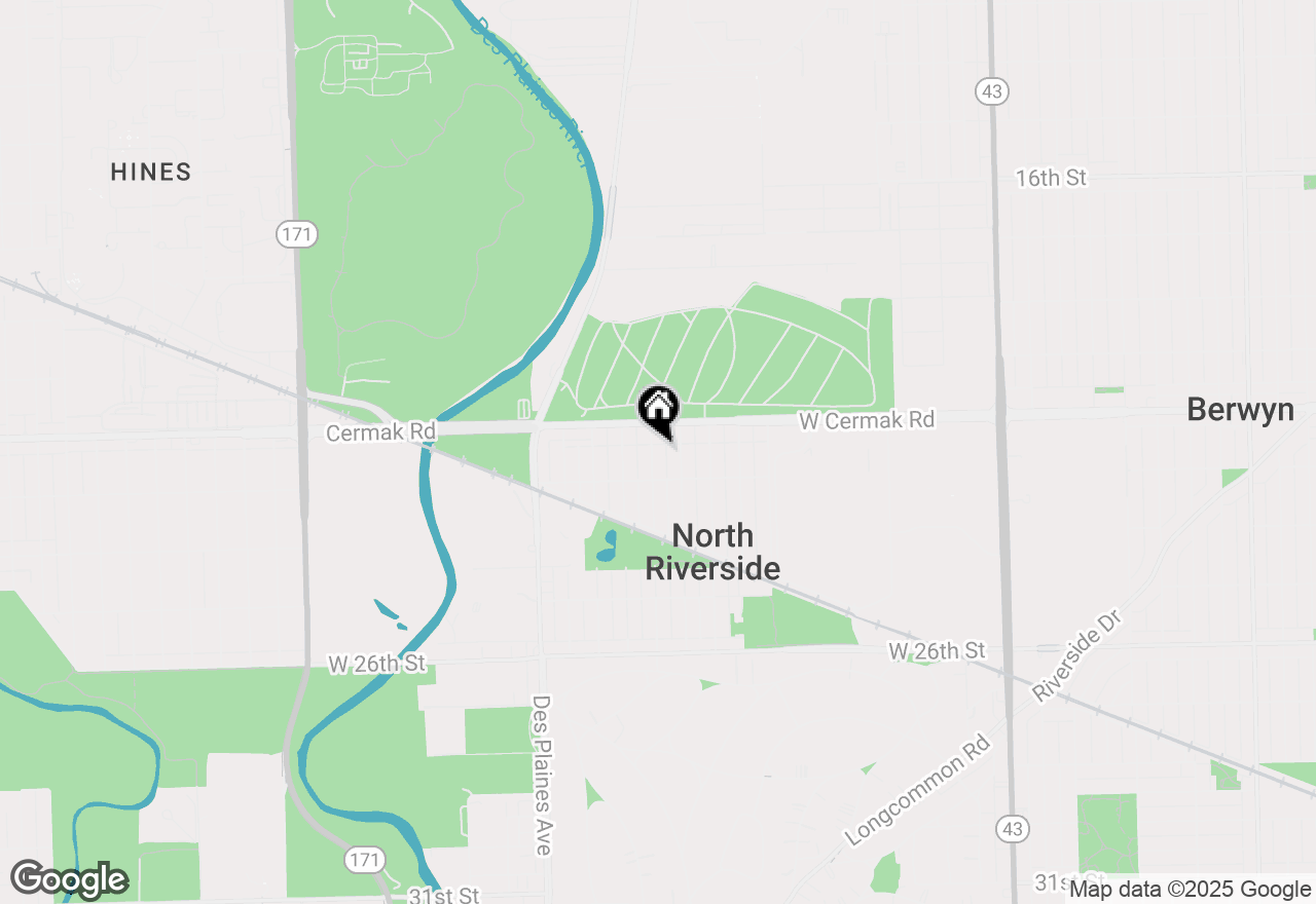 Map of 2229 Westover Avenue, North Riverside, IL 60546