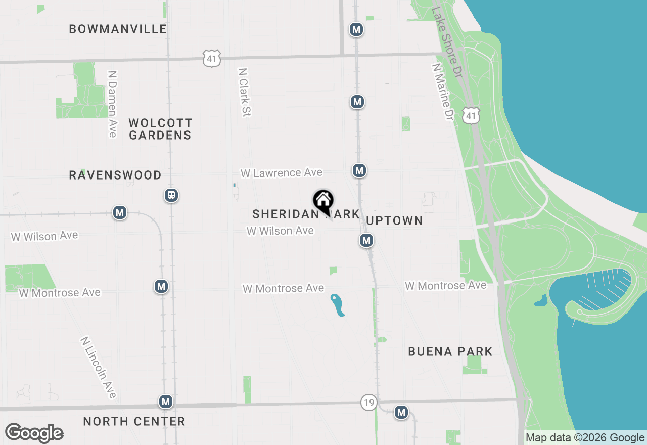 Map of 4612 N Magnolia Avenue, Chicago, IL 60640