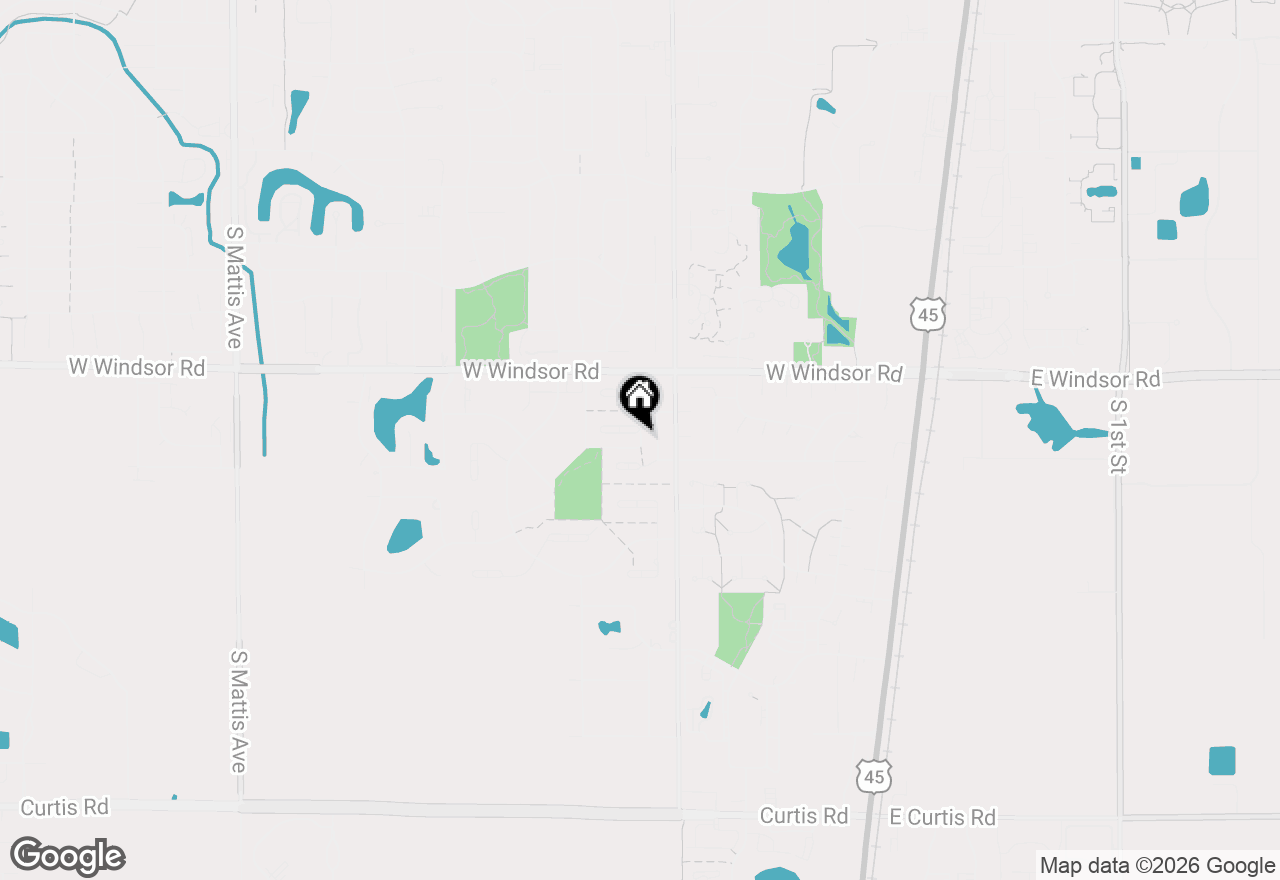 Map of 905 Barclay Court, Champaign, IL 61821