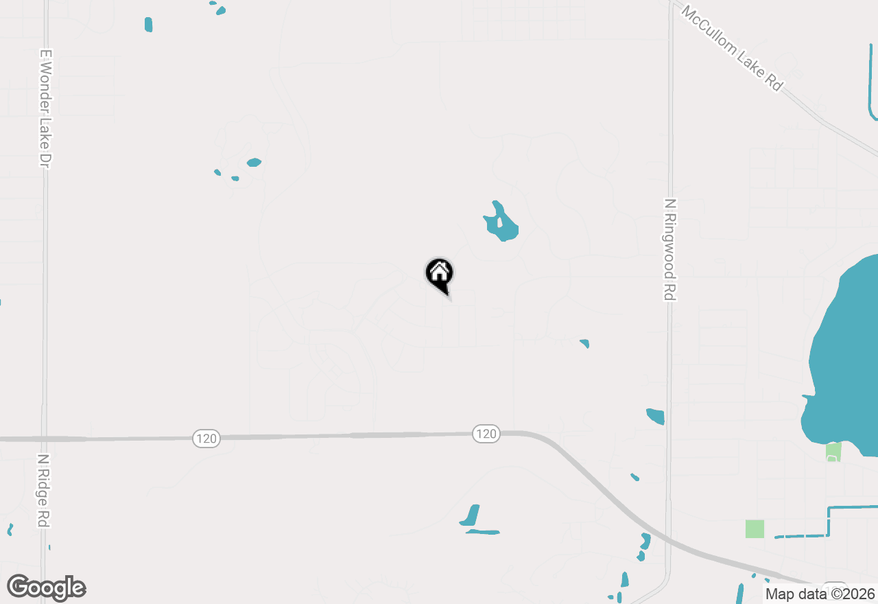 Map of 2295 Tupelo Way, Wonder Lake, IL 60097