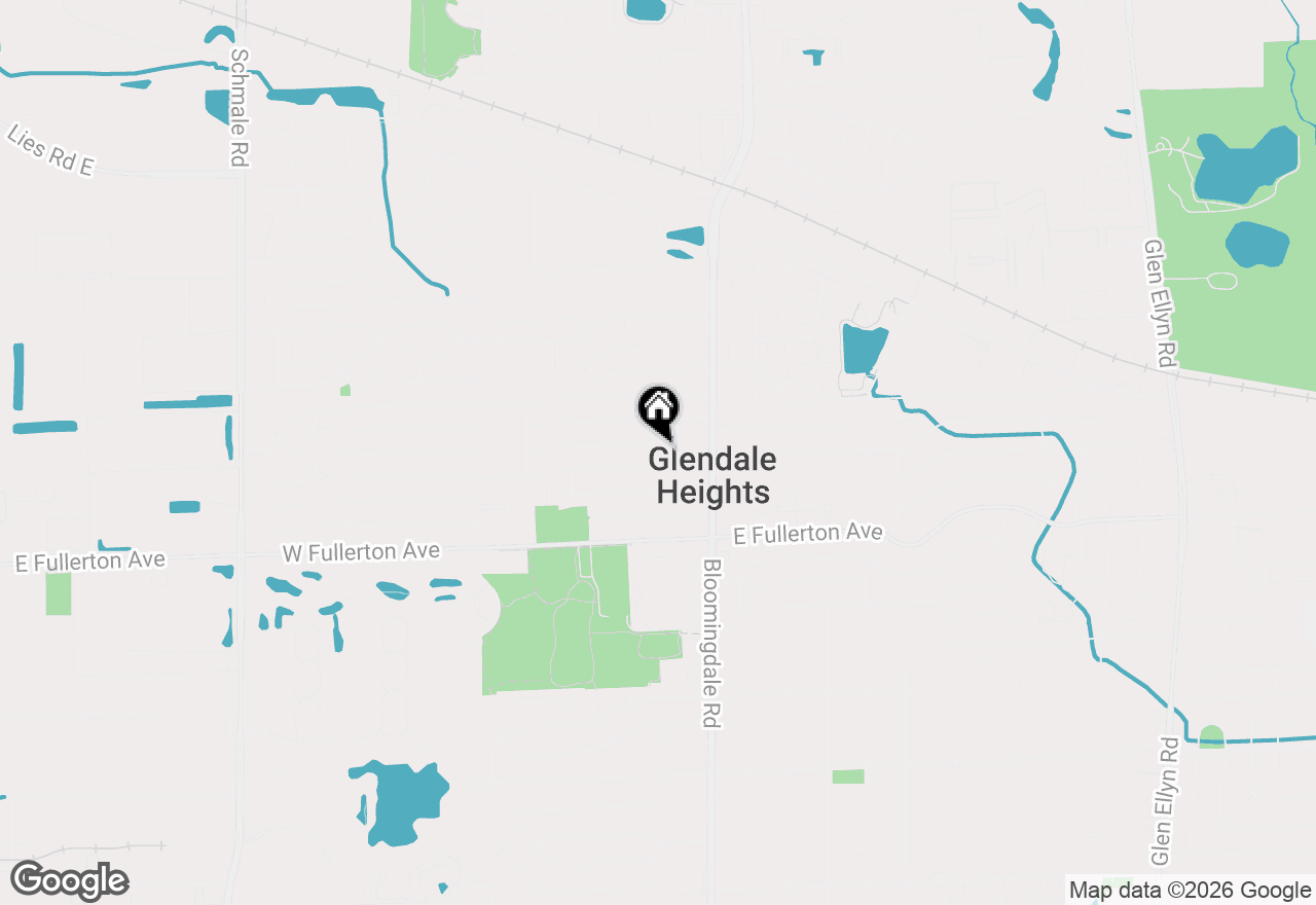 Map of 156 E Lincoln Avenue, Glendale Heights, IL 60139