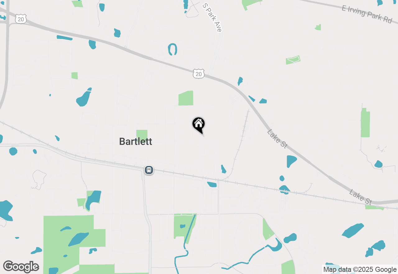 Map of 110 N Chase Avenue, Bartlett, IL 60103