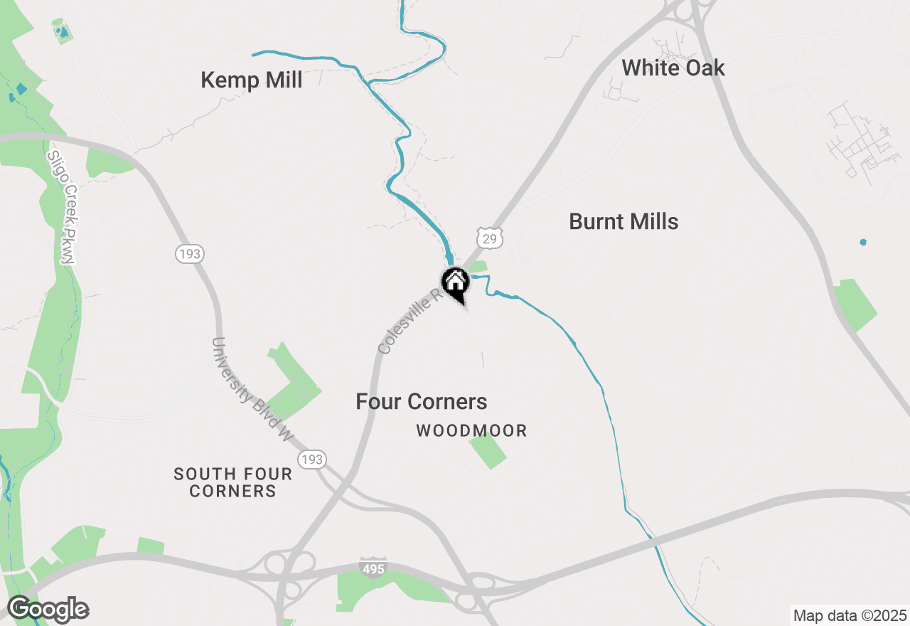 Map of 121 Whitmoor Terrace, Silver Spring, MD 20901