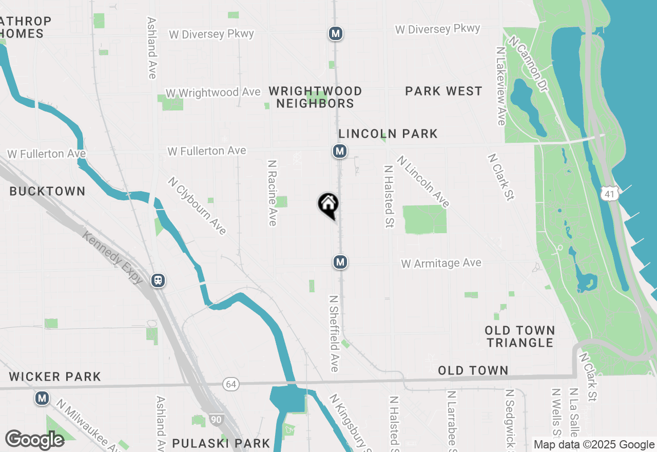 Map of 2118 N Sheffield Avenue #1, Chicago, IL 60614