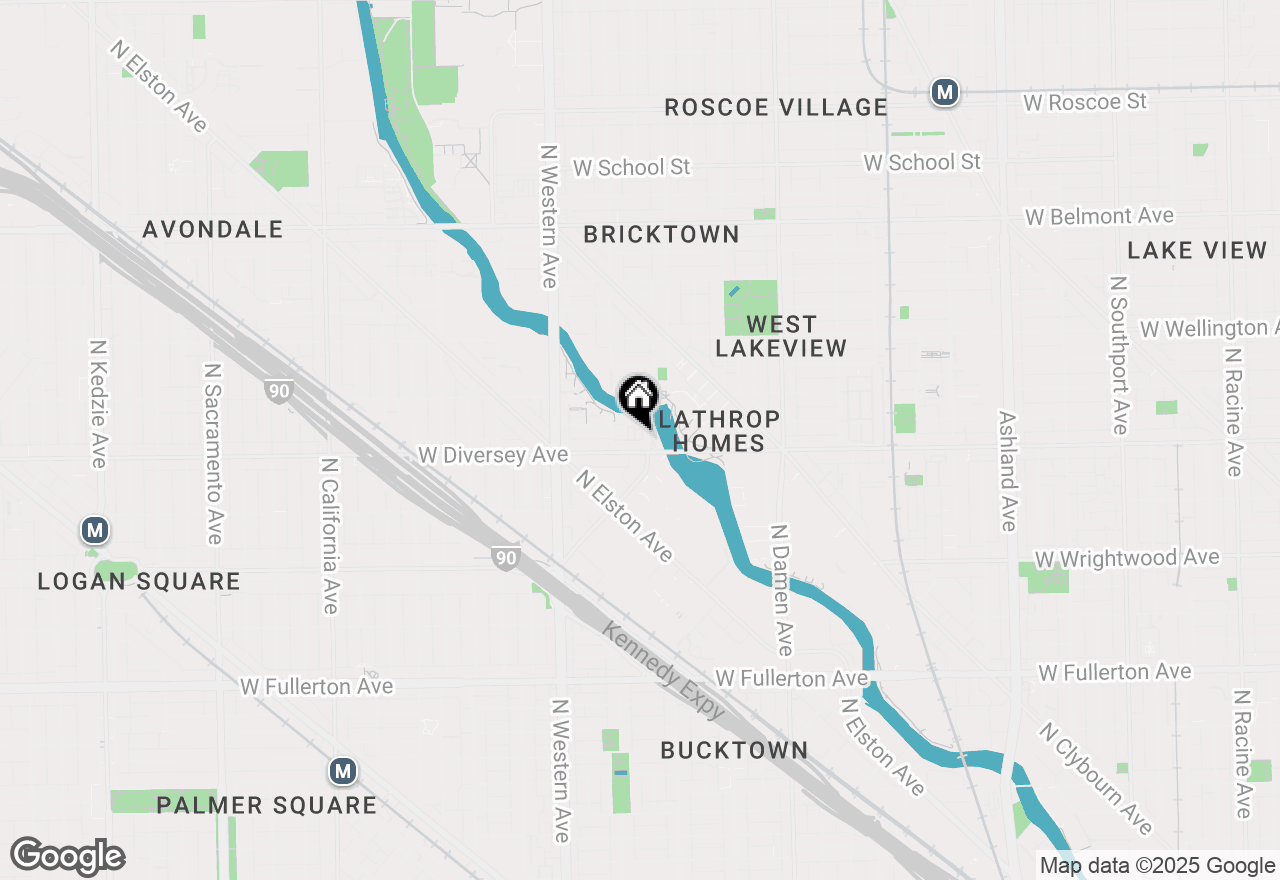 Map of 2811 N Bell Avenue #202, Chicago, IL 60618