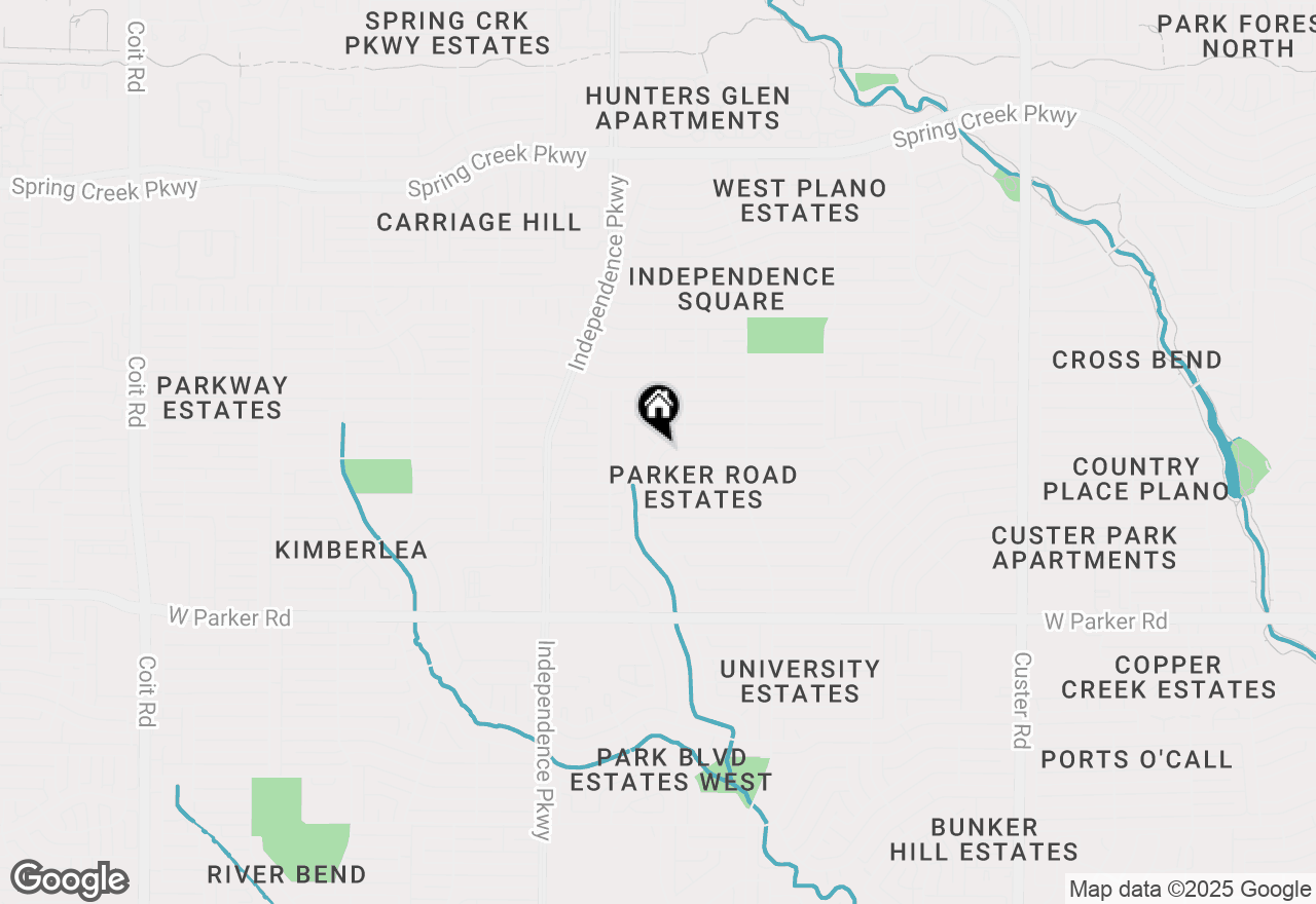 Map of 3816 Deep Valley Trail, Plano, TX 75023