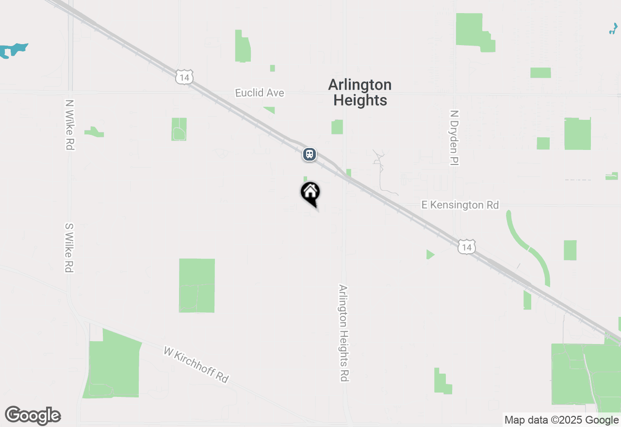 Map of 121 S Vail Avenue #401, Arlington Heights, IL 60005