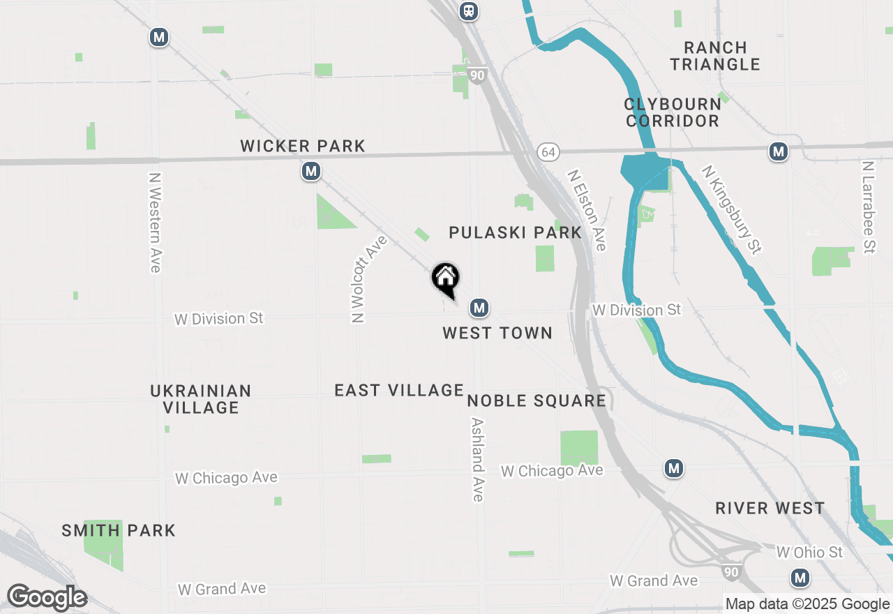 Map of 1648 W Division Street #507, Chicago, IL 60622