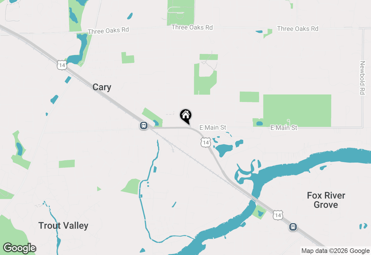 Map of 128 E Main Street, Cary, IL 60013