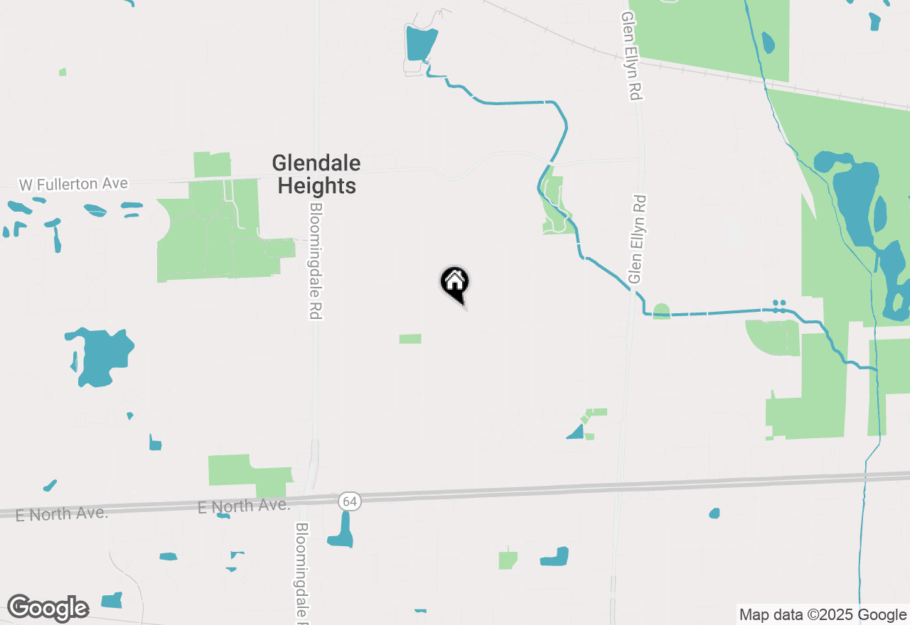 Map of 2N439 Bernice Avenue, Glen Ellyn, IL 60137