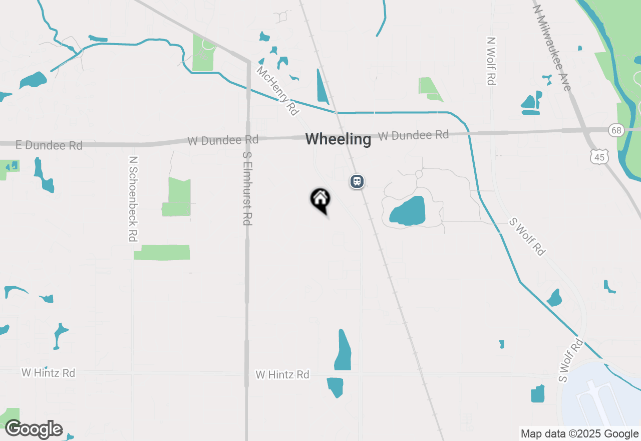 Map of 268 E Wayne Place, Wheeling, IL 60090