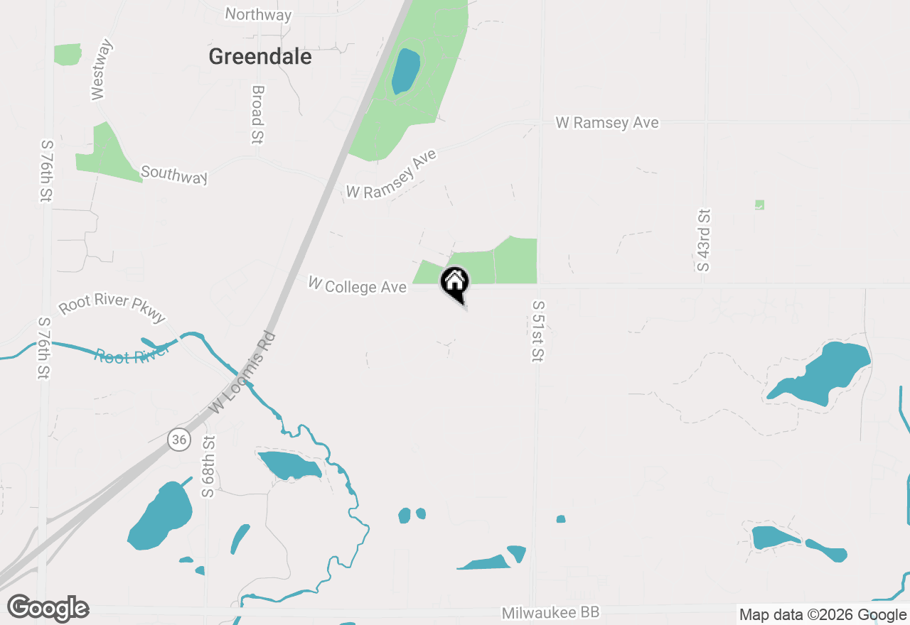 Map of 5316 Robin Dr, Greendale, WI 53129