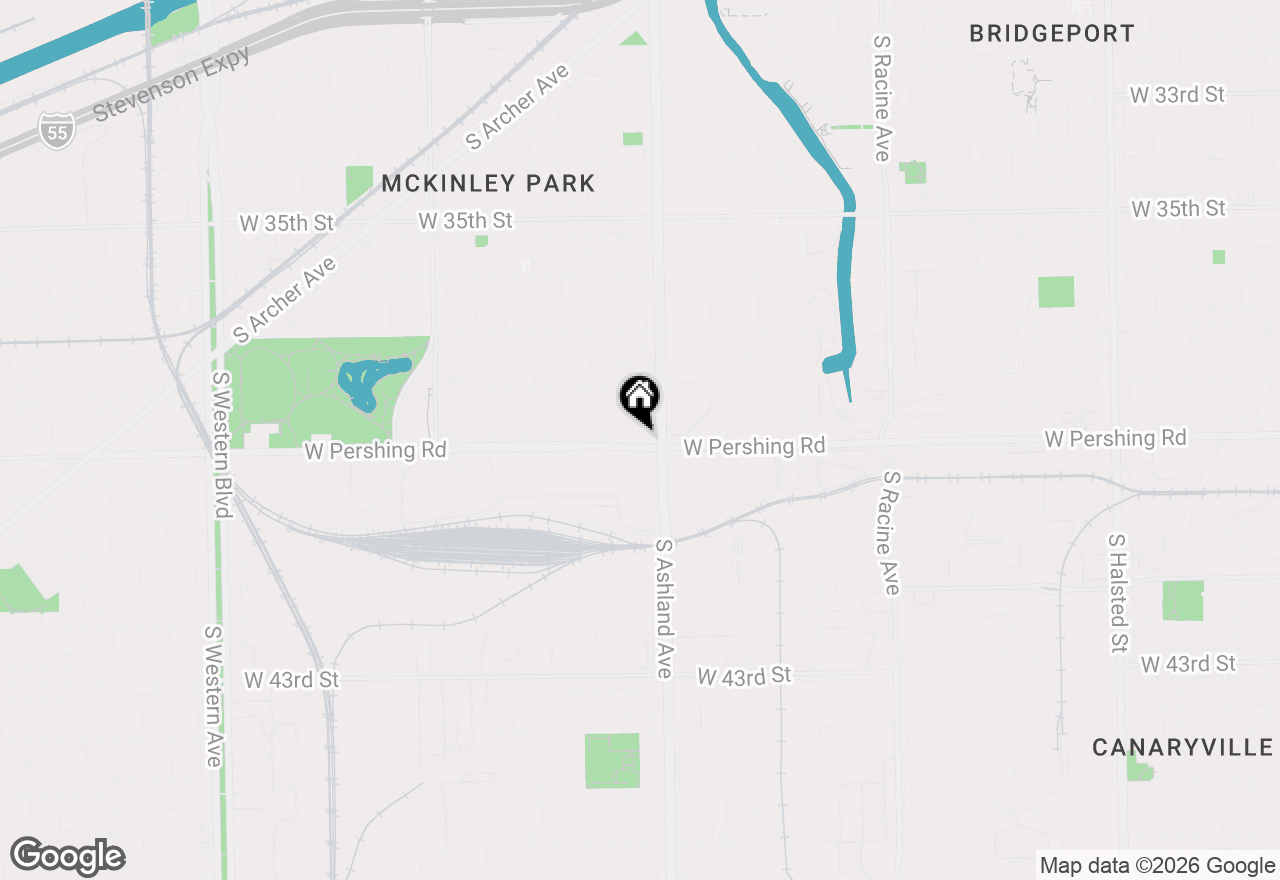 Map of 1624 W Pershing Road, Chicago, IL 60609