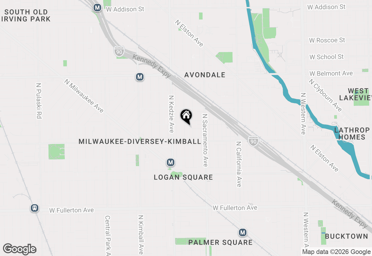 Map of 2848 N Albany Avenue #3S, Chicago, IL 60618