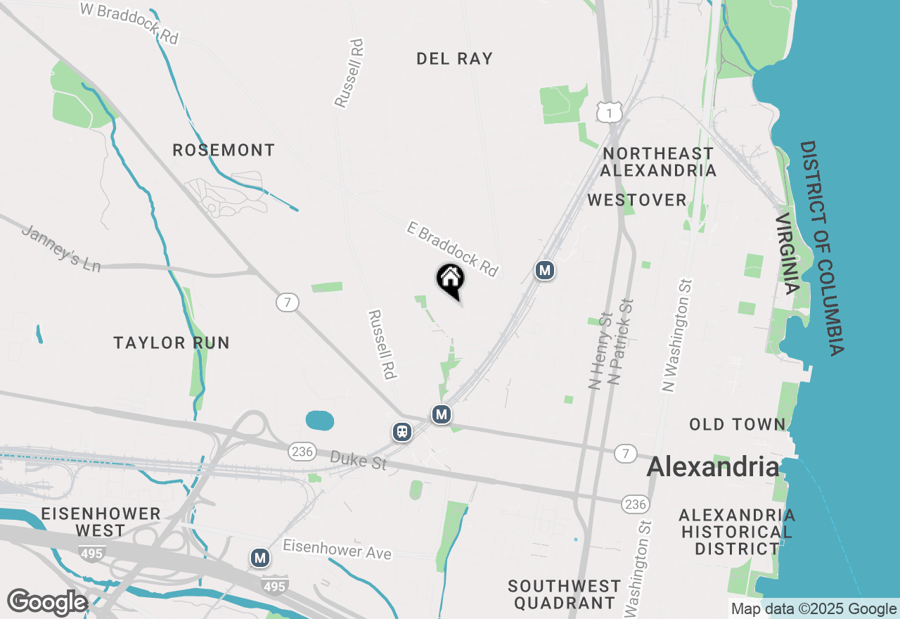 Map of 23 E Walnut Street, Alexandria, VA 22301