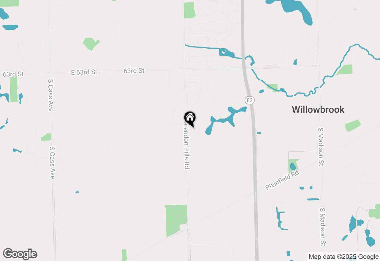 Map of 6648 Weather Hill Drive, Willowbrook, IL 60527