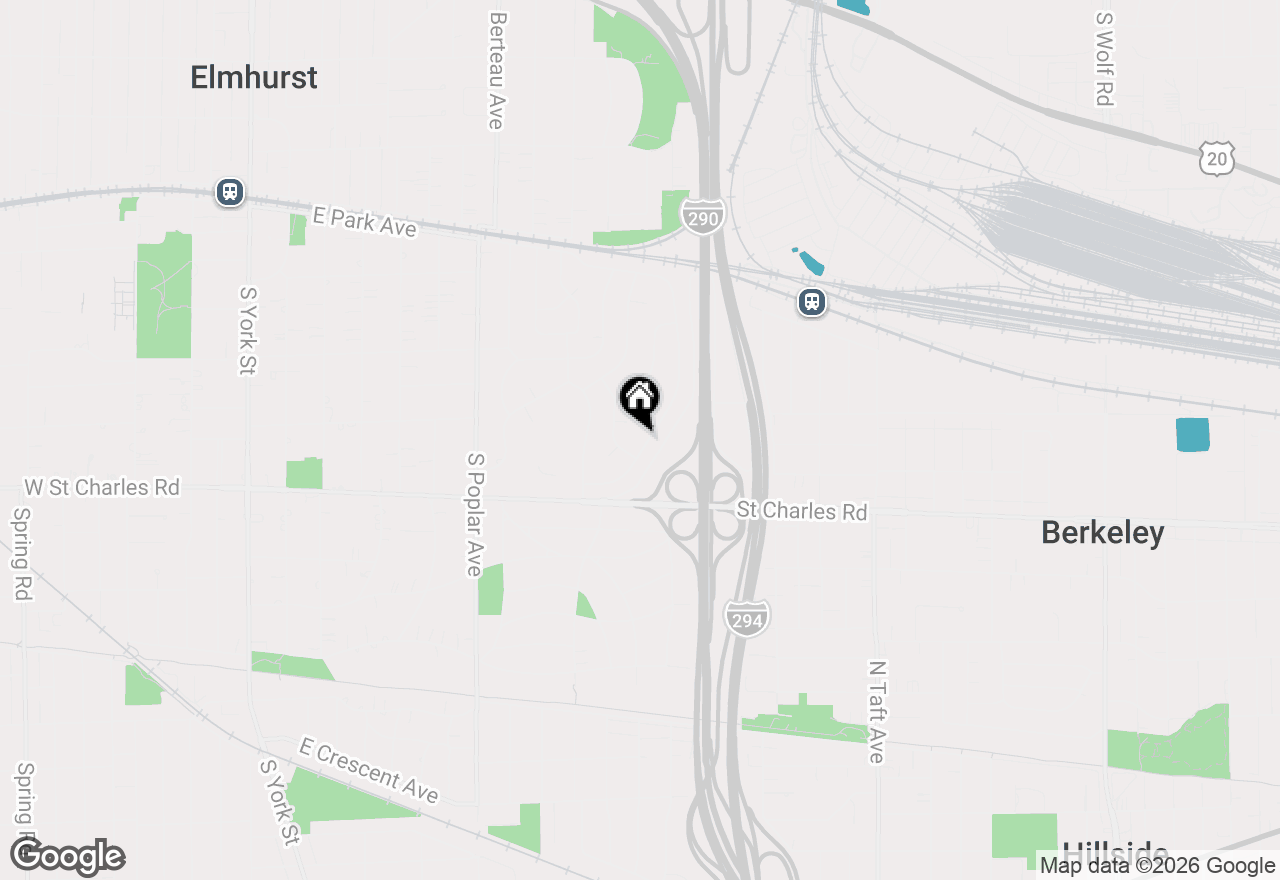 Map of 558 E Park Avenue, Elmhurst, IL 60126
