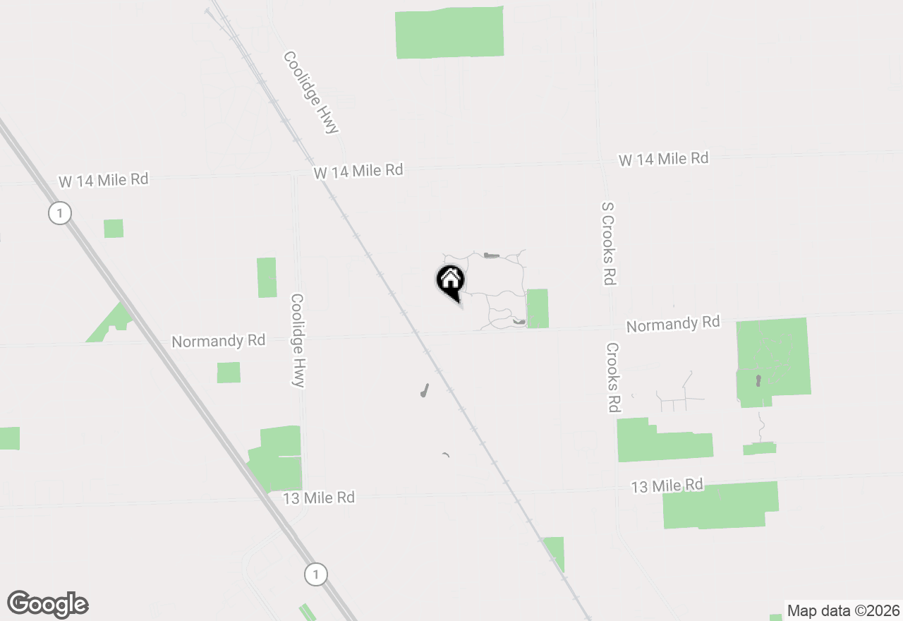 Map of 2461 Massoit Road, Royal Oak, MI 48073