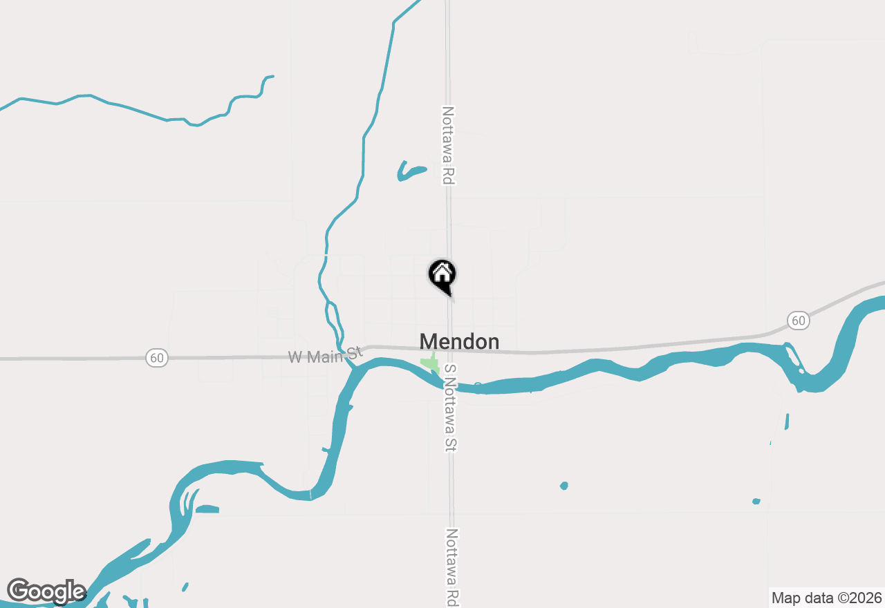 Map of 235 N Nottawa Street, Mendon, MI 49072