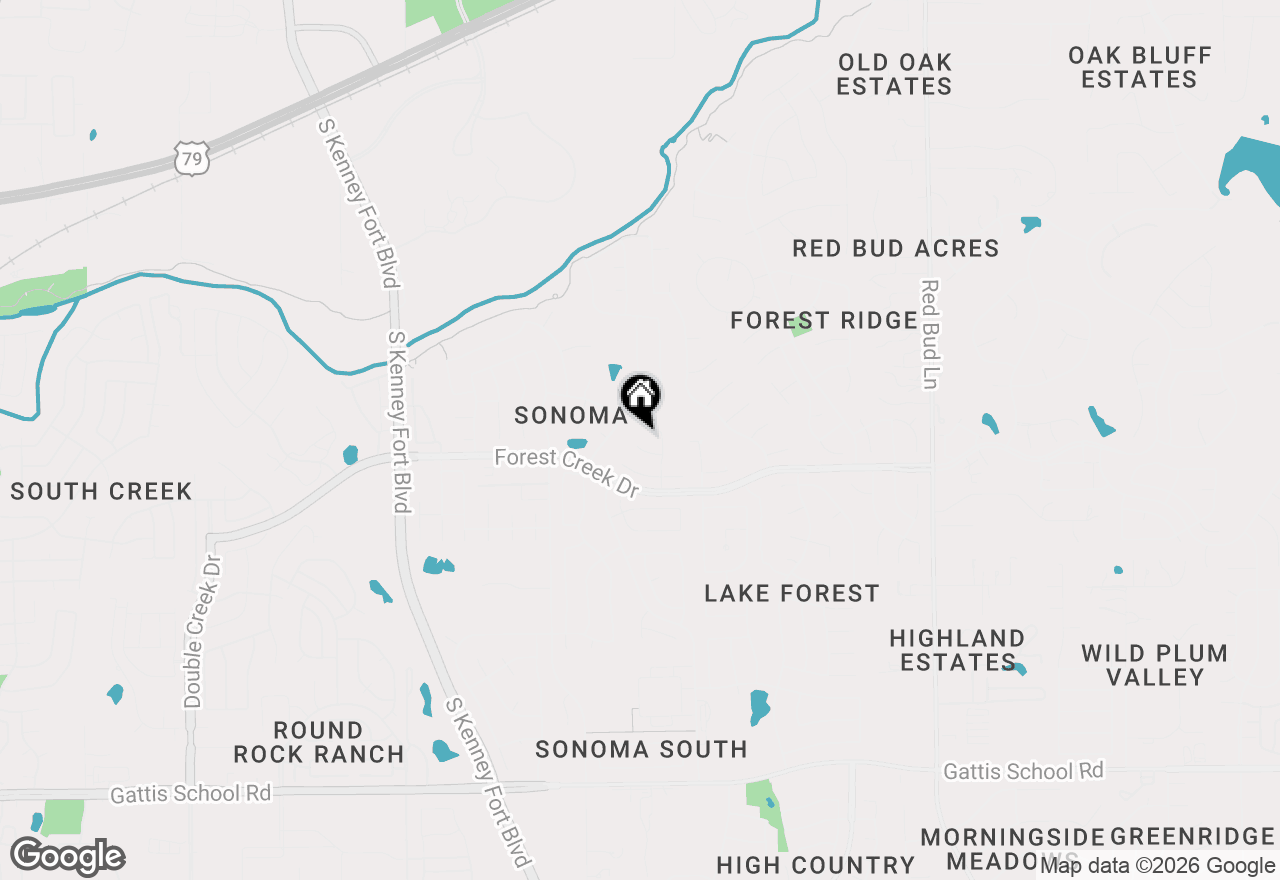 Map of 2800 Fountain Grove Cv, Round Rock, TX 78665