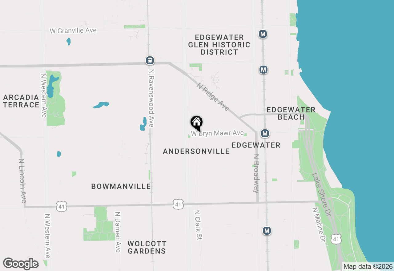 Map of 5553 N Clark Street #301, Chicago, IL 60640