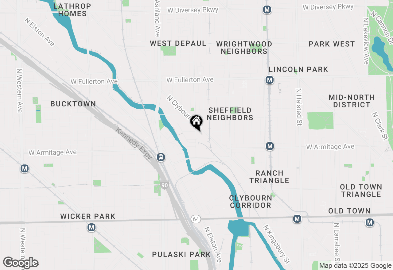 Map of 2061 N Southport Avenue #404, Chicago, IL 60614