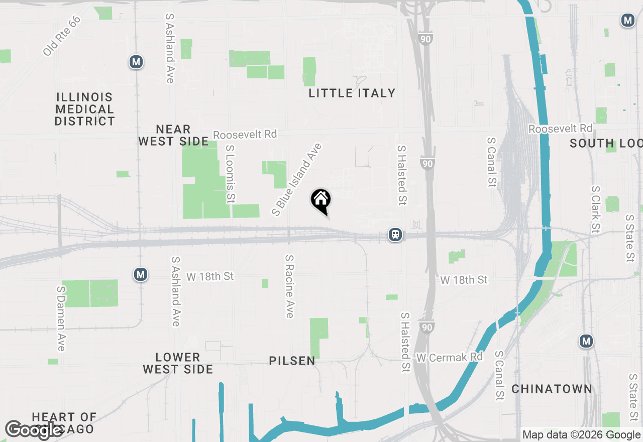 Map of 1071 W 15th Street #203, Chicago, IL 60608