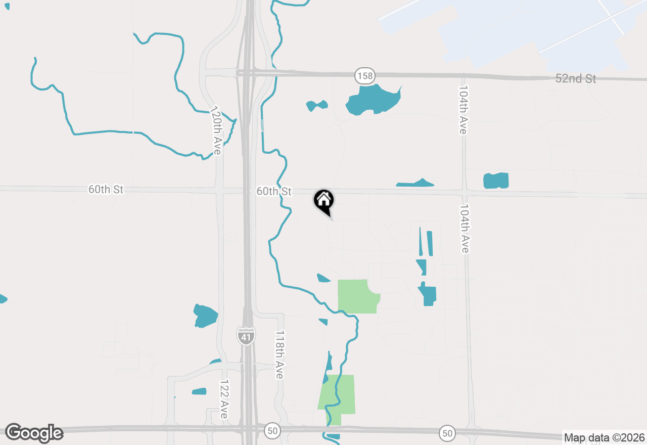 Map of 6112 115th Ave, Kenosha, WI 53142