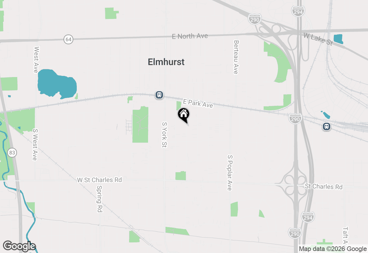 Map of (Address confidential), Elmhurst, Illinois 60126