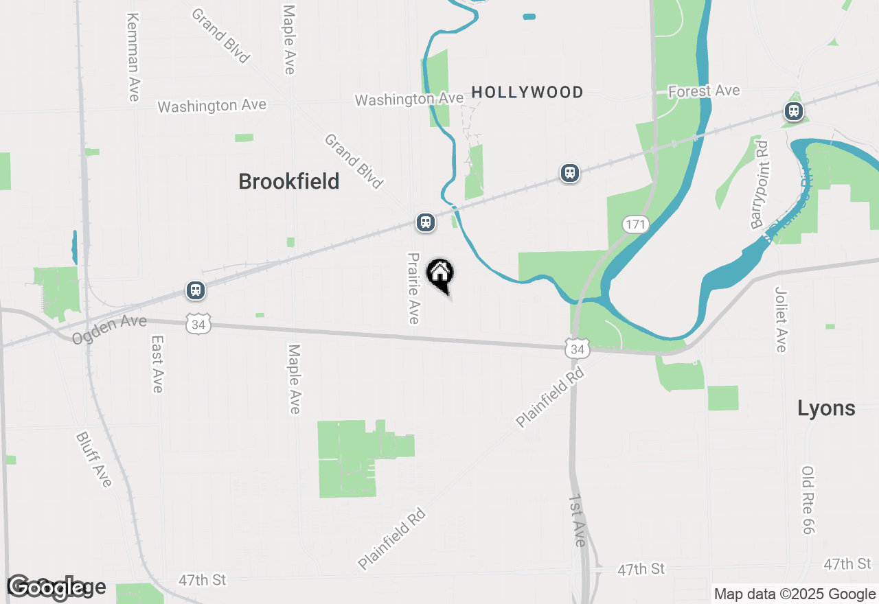 Map of 4009 Forest Avenue, Brookfield, IL 60513