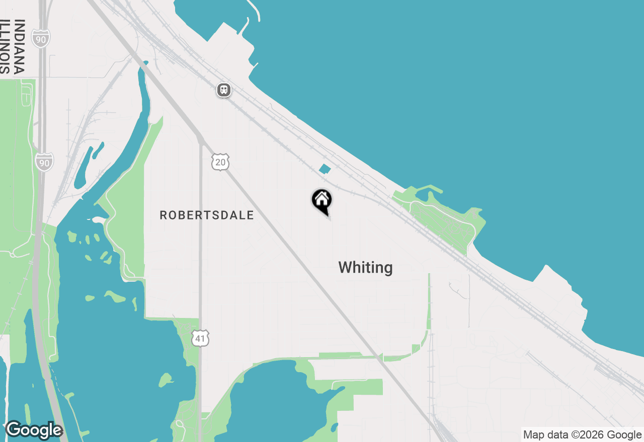 Map of 1704 Central Avenue, Whiting, IN 46394