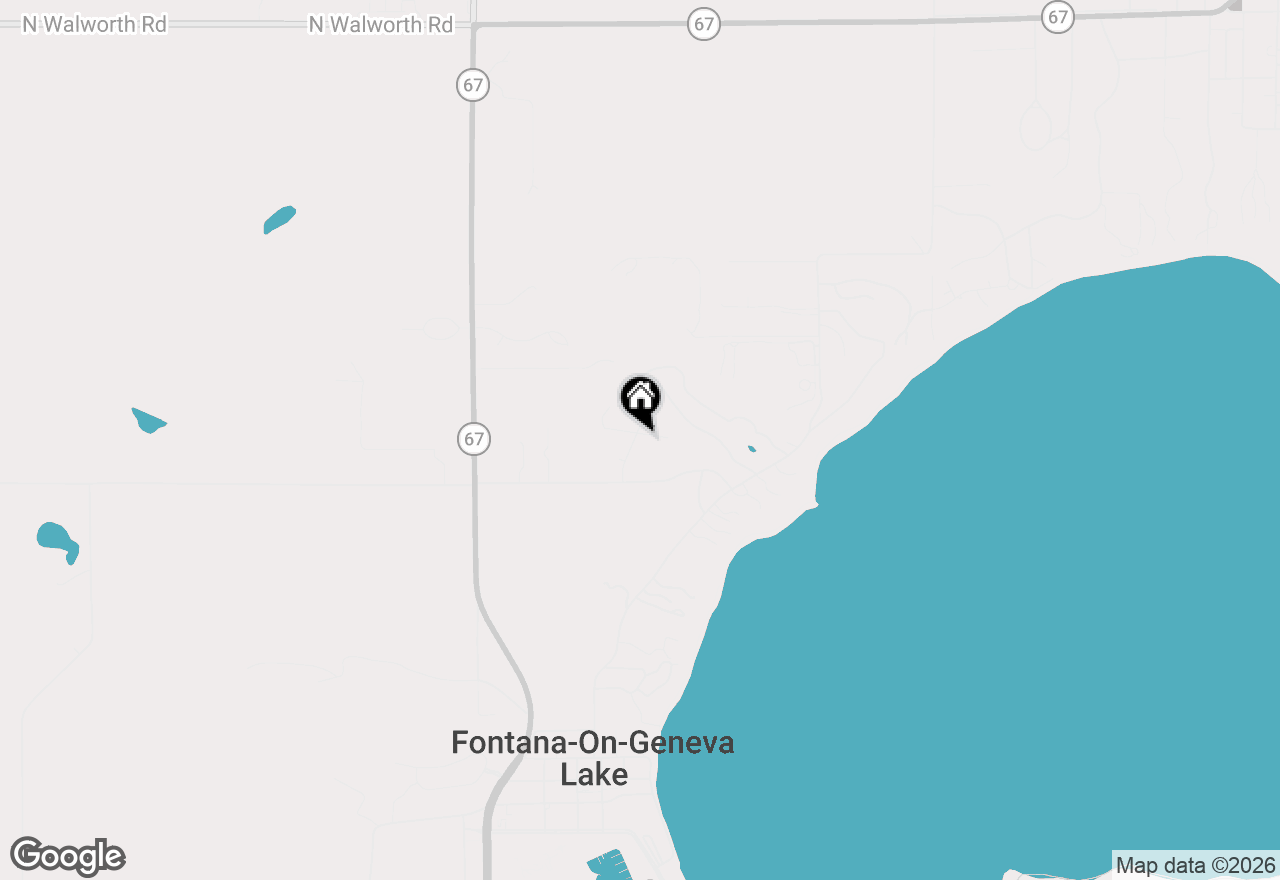 Map of 525 Upper Gardens Rd, Fontana, WI 53125