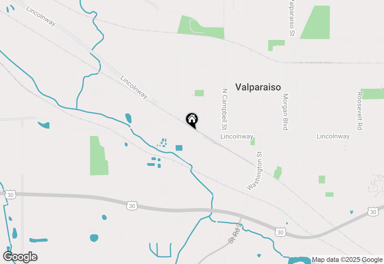 Map of 752 Kinsey Street, Valparaiso, IN 46385