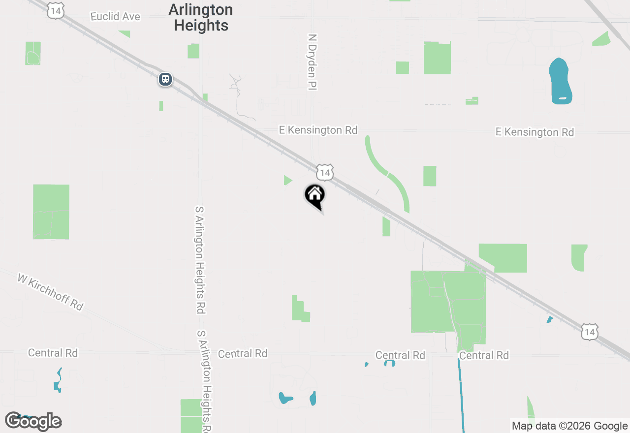 Map of 1005 E Park Street, Arlington Heights, IL 60005