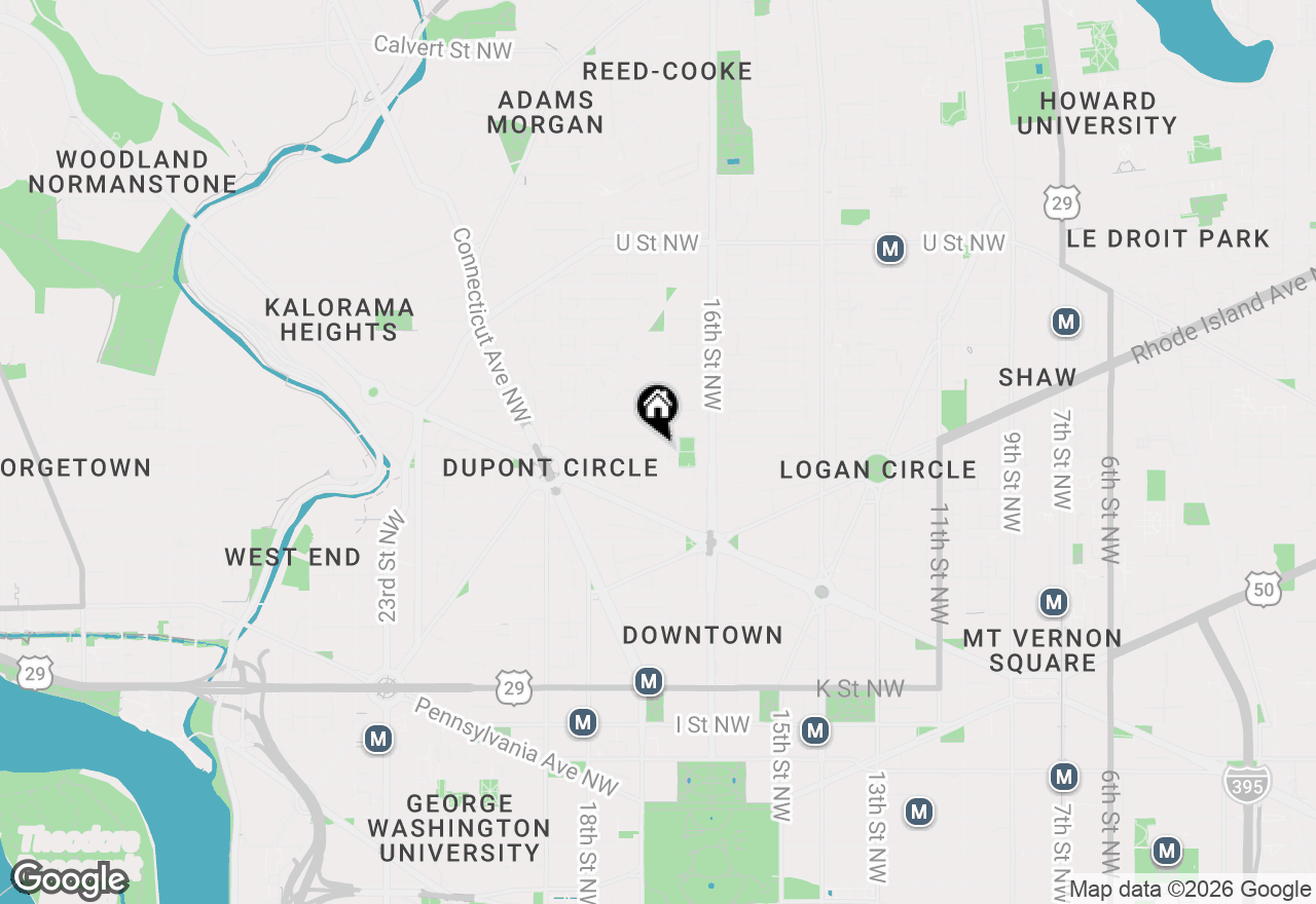 Map of 1514 17th Street Nw #412, Washington, DC 20036