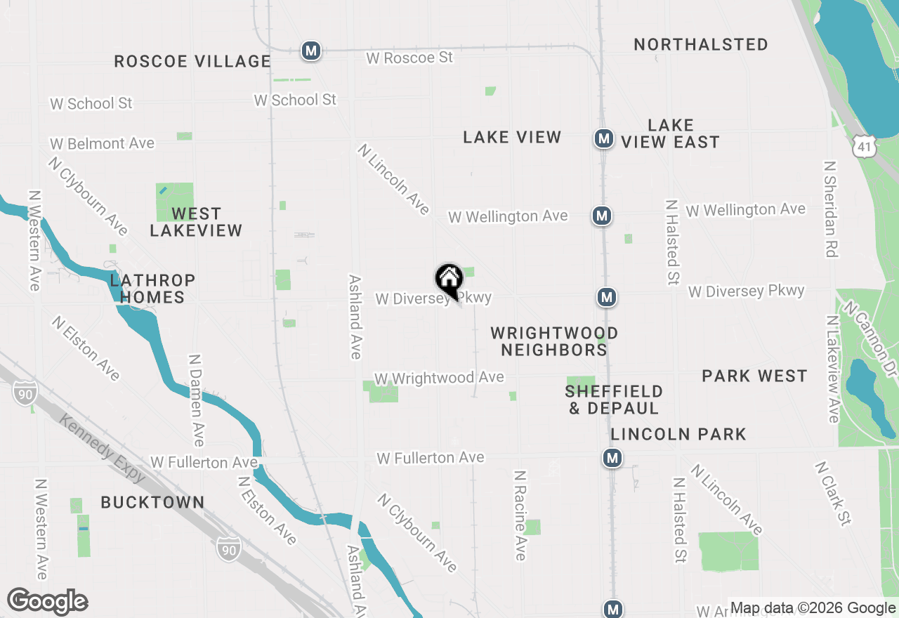 Map of 2740 N Wayne Avenue #C, Chicago, IL 60614