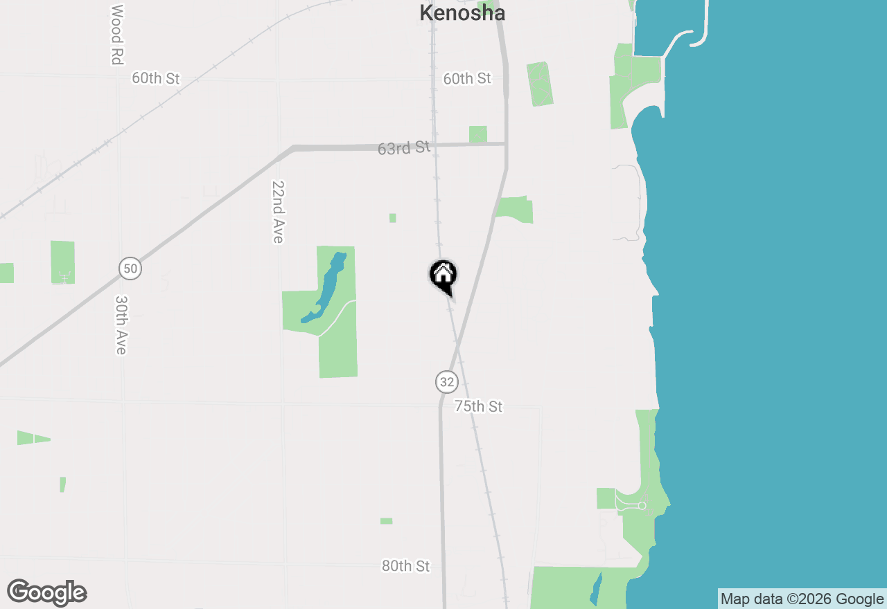 Map of 6901 13th Ave, Kenosha, WI 53143