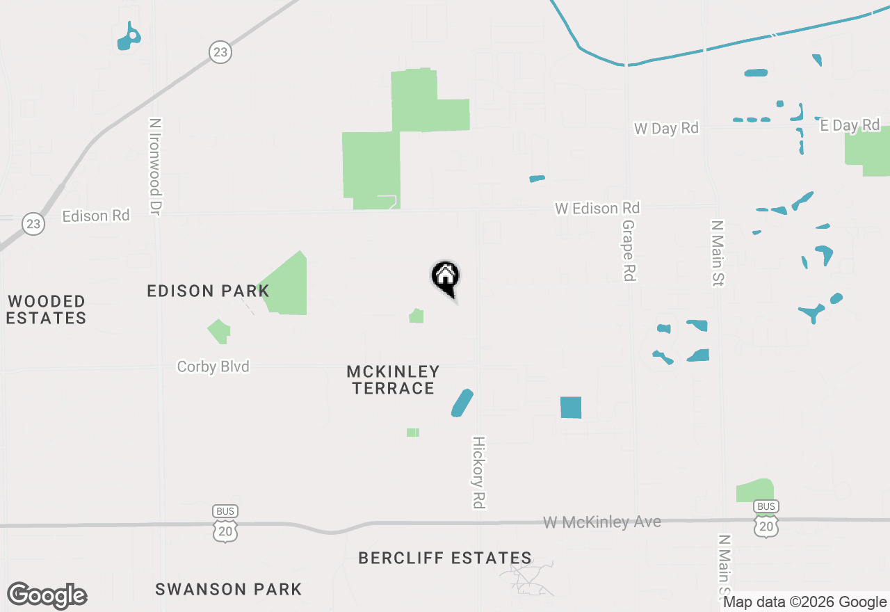Map of 1117 Whitehall Drive, South Bend, IN 46615
